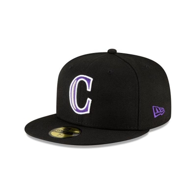 Sapca New Era Colorado Rockies MLB Ligature 59FIFTY Fitted - Negrii